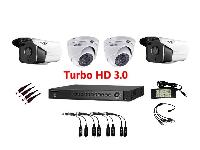 KIT DE CCTV GVS SECURITY TURBO 3.0/ DVR 4 CH/ 2 CAMARAS BALA 3MP LENTE 2.8 MM / 2 CAMARAS DOMO 3MP LENTE 2.8MM /4 CONECTORES MACHO /1 FUENTE /1 CABLE DIVISOR / 4 PARES BALUM/ NO INCLUYE DISCO DURO