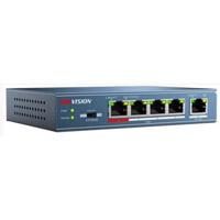 SWITCH POE HIKVISION / 250 METROS POE LARGA DISTANCIA / 4 PUERTOS 802.3AT (30 W) 10/100 MBPS + 1 PUERTO UPLINK (10 / 100 MBPS) - ABD Systems