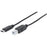 CABLE USB-C MANHATTAN DE ALTA VELOCIDAD C MACHO / B MACHO 1M COLOR NEGRO