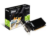 T. DE VIDEO MSI NVIDIA GT710/PCIE X8 2.0/1GB DDR3/HDMI/VGA/DVI/BAJO PERFIL/GAMA BASICA - ABD Systems