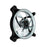 VENTILADOR EAGLE WARRIOR PARA GABINETE AURORA/BLANCO/12 CM/TUBO LED/CONECTOR 4 PINES/GAMER - ABD Systems