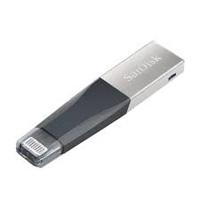 MEMORIA SANDISK 64GB IXPAND MINI PARA IPHONE/IPAD LIGHTNING/USB 3.0 METALICA C/GRIS - ABD Systems