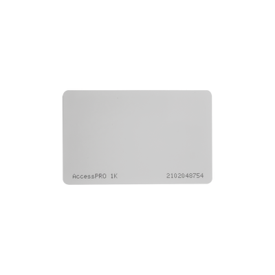 Tarjeta MIFARE Classic / Tipo ISO Card / Memoria 1Kb / Imprimible / Frecuencia 13.56 Mhz/ Formato CR80