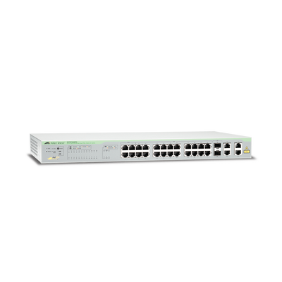 Switch PoE+ WebSmart de 24 puertos 10/100 Mbps + 2 puertos 10/100/1000 Mbps + 2 SFP Gigabit Combo, 193 W - ABD Systems