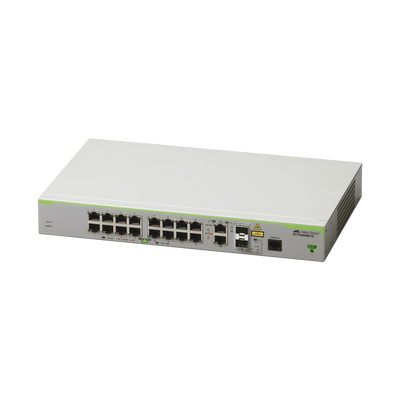 Switch Administrable CentreCOM FS980M, Capa 3 de 16 Puertos 10/100 Mbps + 2 puertos RJ45 Gigabit/SFP Combo - ABD Systems