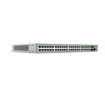 Switch PoE+ Administrable CentreCOM FS980M, Capa 3 de 48 Puertos 10/100Mbps + 4 SFP Gigabit, 375W - ABD Systems