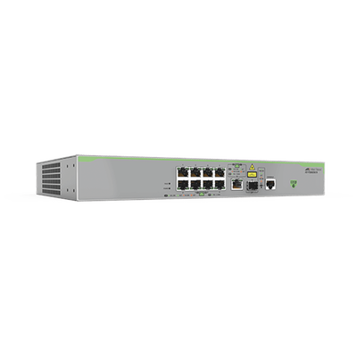 Switch Administrable CentreCOM FS980M, Capa 3 de 8 Puertos 10/100 Mbps + 1 puertos RJ45 Gigabit/SFP Combo - ABD Systems