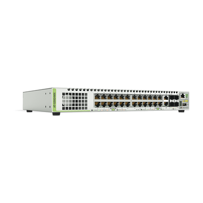 Switch Stackeable Capa 3, 24 puertos 10/100/1000 Mbps + 2 puertos SFP Combo + 2 puertos SFP+ 10 G Stacking - ABD Systems