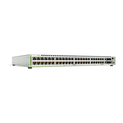 Switch PoE+ Stackeable Capa 3, 48 puertos 10/100/1000 Mbps + 2 puertos SFP Combo + 2 puertos SFP+ 10 G Stacking, 370 W - ABD Systems