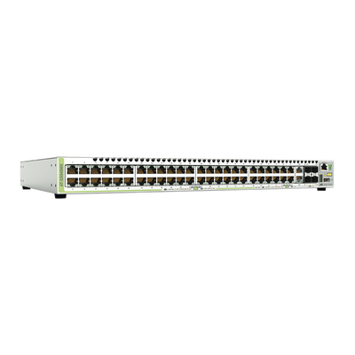 Switch Stackeable Capa 3, 48 puertos 10/100/1000Mbps + 2 puertos SFP Combo + 2 puertos SFP+ 10G Stacking - ABD Systems