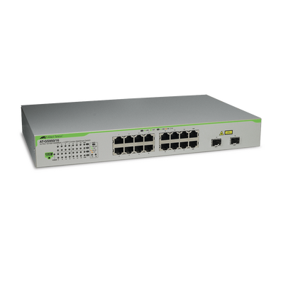 Switch Gigabit WebSmart de 16 puertos 10/100/1000 Mbps (2 x Combo) + 2 puertos gigabit SFP (Combo)