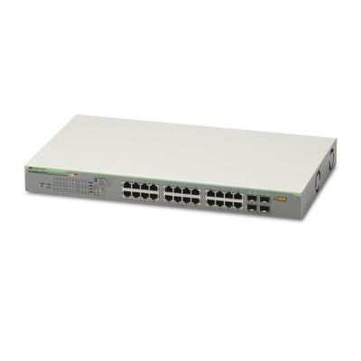 Switch PoE+ Gigabit WebSmart de 24 puertos 10/100/1000 Mbps + 4 puertos SFP Gigabit, 185 W - ABD Systems