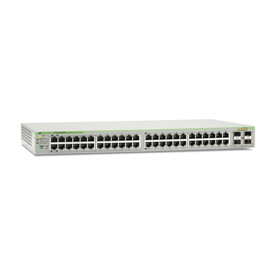 Switch PoE+ Gigabit WebSmart de 48 puertos 10/100/1000 Mbps (4 x Combo/24 Puertos PoE) + 4 puertos gigabit SFP (Combo), 370 W - ABD Systems