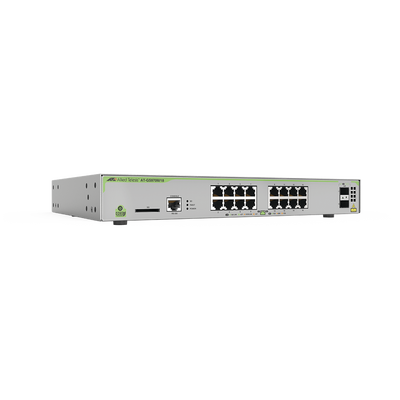 Switch Administrable CentreCOM GS970M, Capa 3 de 16 Puertos 10/100/1000 Mbps + 2 puertos SFP Gigabit - ABD Systems