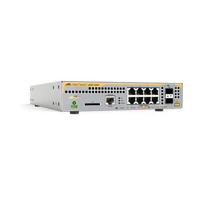 Switch PoE+ Administrable Capa 3, 8 Puertos 10/100/1000 Mbps + 2 SFP Gigabit, 124 W - ABD Systems