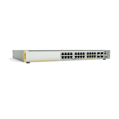 Switch PoE+ Administrable Capa 3, 24 Puertos 10/100/1000 Mbps + 4 SFP Gigabit, 370 W - ABD Systems