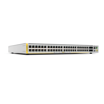 Switch PoE+ Stackeable Capa 3, 48 puertos 10/100/1000 Mbps + 4 puertos SFP+ 10 G, 370 W, fuente redundante - ABD Systems