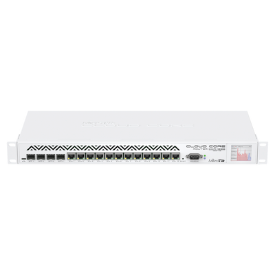 Cloud Core Router, CPU 36 N&uacute;cleos, Througput 16Gbps / 24Mpps, 12 Puertos Gigabit Ethernet, 4 Puertos SFP y 4 GB de memoria, Ideal para IPsec