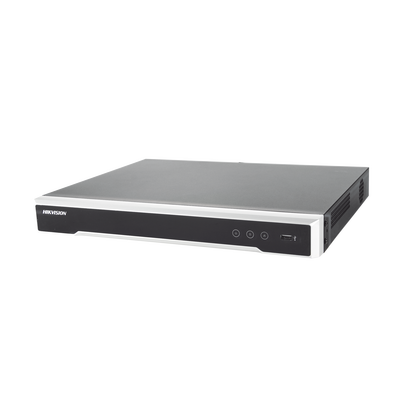 NVR 8 Megapixel (4K) / 16 canales IP / 16 Puertos PoE+ / 2 Bah&iacute;as de Disco Duro / Switch PoE 300 mts / HDMI en 4K