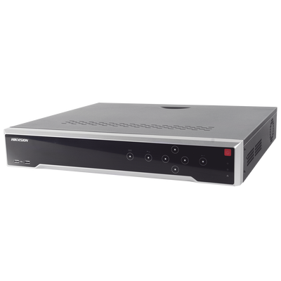 NVR 12 Megapixel (4K) / 16 canales IP / 16 Puertos PoE+ / 4 Bah&iacute;as de Disco Duro / Switch PoE 300 mts / HDMI en 4K / Soporta POS