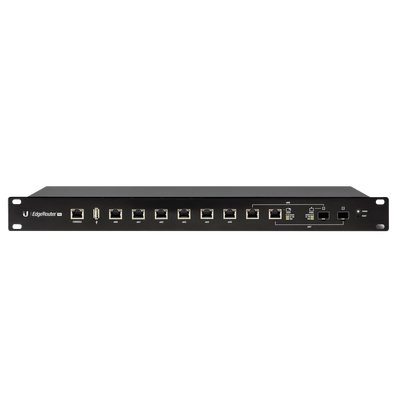 Ruteador Edgemax 8 puertos administrables Gigabit Ethernet + 2 SFP