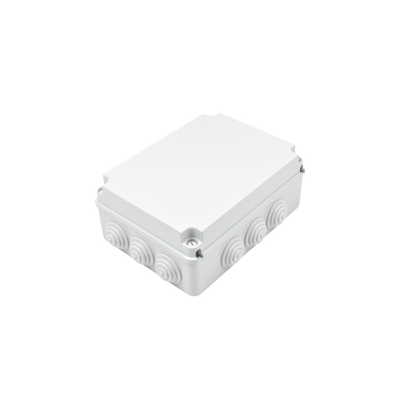 Caja de derivaci&oacute;n de PVC Auto-extinguible con 12 entradas, tapa atornillada, 300x220x120 MM, Para Exterior (IP55)