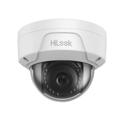 HiLook Series / Domo IP 4 Megapixel / 30 mts IR / Exterior IP67 / PoE / dWDR / Lente 2.8 mm / IK10 - ABD Systems