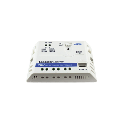 Controlador EPSolar PWM 12/24V 20 A, Salida USB