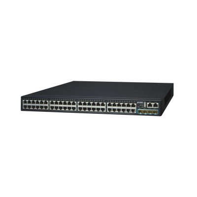 Switch Administrable Stack Capa 3 48 Puertos 10/100/1000Mbps, 4 Puertos 10G SFP+ - ABD Systems