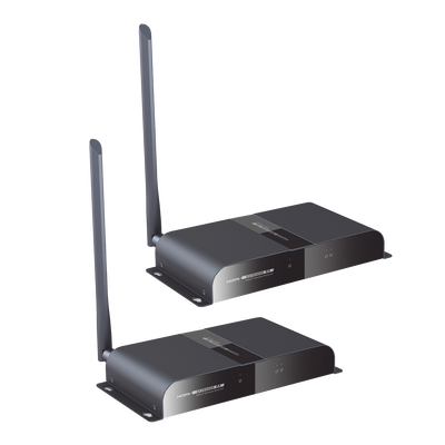 Kit extensor inal&aacute;mbrico HDMI de 200 metros, protocolo HDbitT, control IR, 1080 p@50/60 Hz, compatible con HDCP.