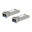 UFiber M&oacute;dulo SFP+ 10G, transceptor MiniGibic MonoModo 10 Gbps, distancia 10 km, conectores LC, paquete de 2 piezas
