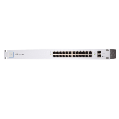 Switch PoE UniFi capa 2 Administrable de 26 puertos Gigabit (24 eth PoE y 2 SFP) 802.3 af/at, 500 Watts, throughput de 38.69 Mpps - ABD Systems