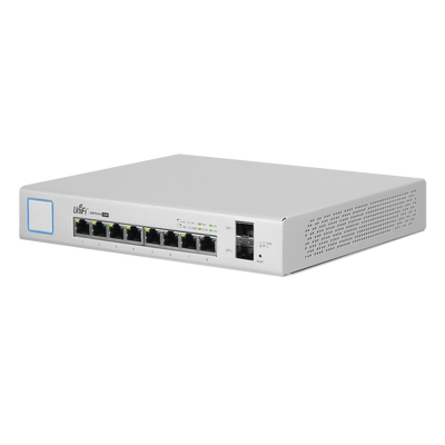 Switch UniFi Administrable de 8 Puertos Gigabit PoE+ 802.3at/af y PoE Pasivo 24V. - ABD Systems