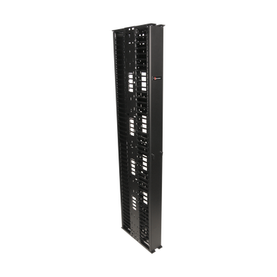 Organizador RouteIT Vertical Doble de 45UR, Fabricado en Acero Laminado en Fr&iacute;o 16AWG, 10in (254 mm) de Ancho - ABD Systems