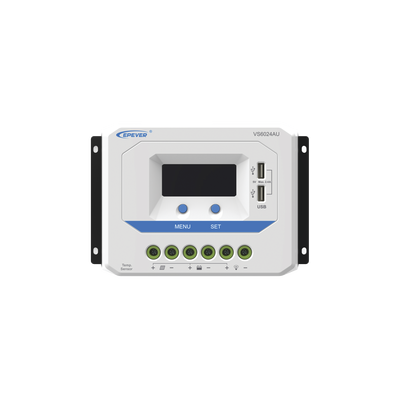 Controlador EPSolar PWM 12/24V 60 A, Salida USB