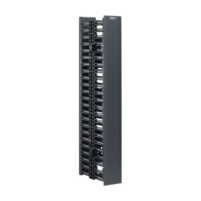 Organizador Vertical Doble para Rack Abierto de 45 Unidades, Capacidad de 262 Cables (Cat6), 4in de Ancho - ABD Systems