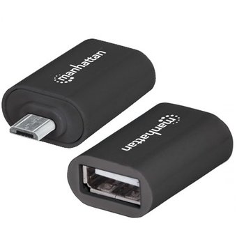 ADAPTADOR OTG MANHATTAN MICRO USB A USB SMARTPHONES TABLETS - ABD Systems
