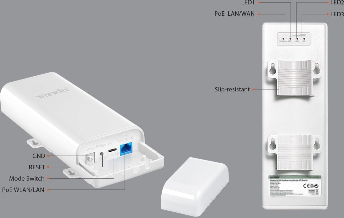 ANTENA PUNTO A PUNTO ACCES POINT 5GHZ TENDA 10 K433MBPS 12DBI DUAL DIRECCIONAL DE DOBLE ANTENA DE POLARIZACION A PRUEBA DE RAYOS 4KV CARCASA A PRUEBA DE AGUA - ABD Systems
