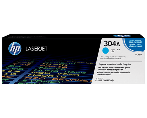 TONER HP CC531A CYAN PARA LASERJET CP2025 - RENDIMIENTO 2800 PAG. - ABD Systems