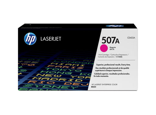 TONER HP 507A MAGENTA PARA LASERJET COLOR M551DN, M551N- 6,000 PAGINAS