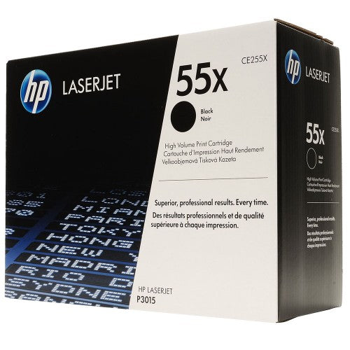 TONER HP 55X NEGRO ALTO RENDIMIENTO P/ LASERJET P3015 12500 PAGINAS