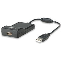 CABLE CONVERTIDOR MANHATTAN USB 2.0 A HDMI 1080P MACHO-HEMBRA - ABD Systems