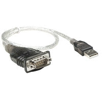 CABLE CONVERTIDOR MANHATTAN USB A SERIAL DB9 RS232 45CM M-M - ABD Systems