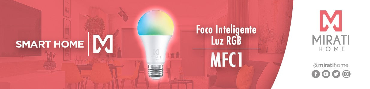 FOCO INTELIGENTE LUZ RGB MIRATI WIFI