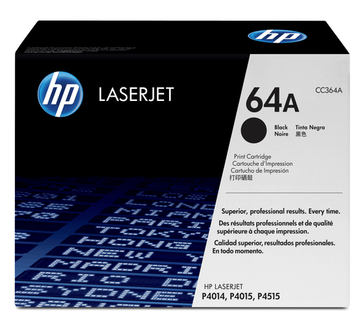 TONER HP CC364A NEGRO P/LASERJET 64A RENDIMIENTO 10000 PAG. - ABD Systems