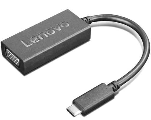 LENOVO ADAPTADOR USB-C MACHO - VGA HEMBRA, NEGRO