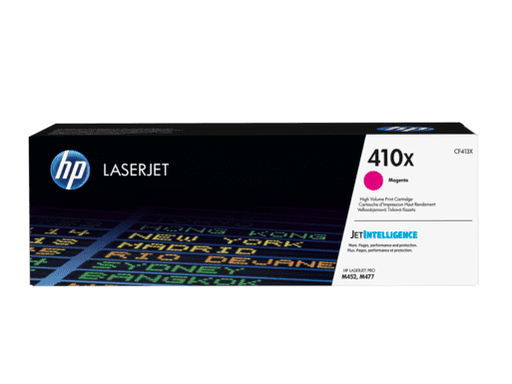 TONER HP 410X MAGENTA ( CF413X) RENDIMIENTO 5000 PAGINAS / LASERJET PRO M452-M477