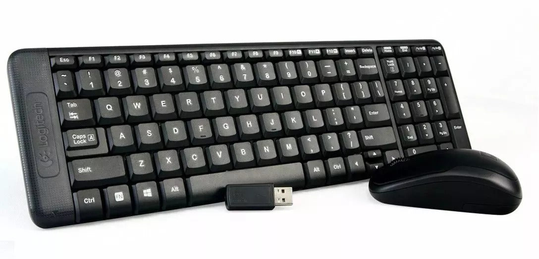 TECLADO/MOUSE LOGITECH MK220 NEGRO INALÁMBRICOS COMPACTO USB ALCANCE HASTA 10 MTS